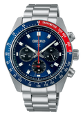 Seiko Prospex Speedtimer Solar Chronograph Blue Dial Silver Steel Strap Watch for Men - SSC913