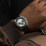  Shop Authentic Seiko Prospex Speedtimer Solar Chronograph Ivory Dial Black Leather Strap Watch for Men - SSC943 - Luxxuri