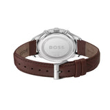  Shop Authentic Hugo Boss Avery Chronograph Grey Dial Brown Leather Strap Watch for Men - 1514155 - Luxxuri