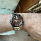  Shop Authentic Seiko Prospex US Special Edition Speedtimer Solar Chronograph Red Dial Silver Steel Strap Watch for Men - SSC927 - Luxxuri