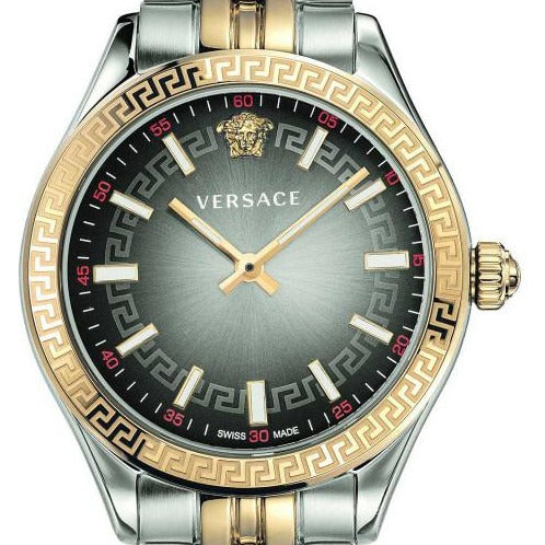  Shop Authentic Versace Hellenyium Grey Dial Two Tone Steel Strap Watch for Women - VEHU00520 - Luxxuri