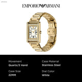  Shop Authentic Emporio Armani Genni Crystals Mother of Pearl Dial Gold Steel Strap Watch for Women - AR11659 - Luxxuri