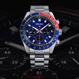 Shop Authentic Seiko Prospex Speedtimer Solar Chronograph Blue Dial Silver Steel Strap Watch for Men - SSC913 - Luxxuri