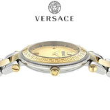  Shop Authentic Versace Reve Analog Gold Dial Two Tone Steel Strap Watch for Women - VE8B00324 - Luxxuri