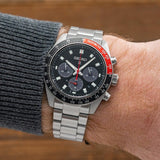  Shop Authentic Seiko Prospex Speedtimer Solar Chronograph Black Dial Silver Steel Strap Watch for Men - SSC915 - Luxxuri