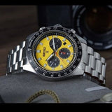  Shop Authentic Seiko Prospex Speedtimer Solar Chronograph Yellow Dial Silver Steel Strap Watch for Men - SSC929 - Luxxuri