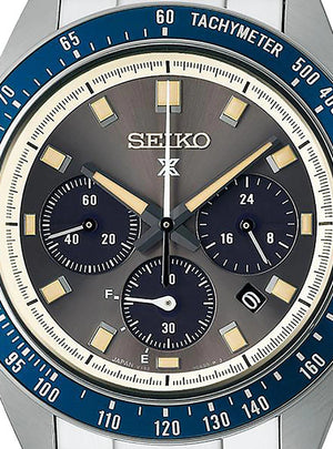  Shop Authentic Seiko Prospex Speedtimer Solar Chronograph Grey Dial Silver Steel Strap Watch for Men - SSC939 - Luxxuri