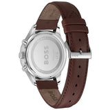  Shop Authentic Hugo Boss Avery Chronograph Grey Dial Brown Leather Strap Watch for Men - 1514155 - Luxxuri