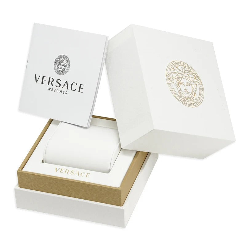  Shop Authentic Versace Reve Analog White Dial Two Tone Steel Strap Watch for Women - VE8B00724 - Luxxuri