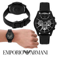  Shop Authentic Emporio Armani Antonio Chronograph Black Dial Black Leather Strap Watch for Men - AR11583 - Luxxuri