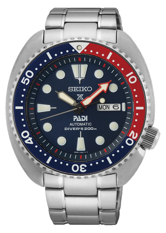  Shop Authentic Seiko Prospex PADI Special Edition Automatic Blue Dial Silver Steel Strap Watch for Men - SRPE99 - Luxxuri