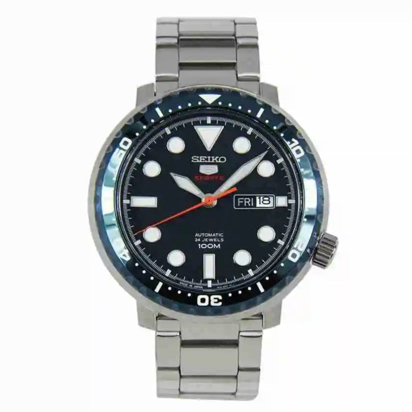  Shop Authentic Seiko 5 Sports Automatic Blue Dial Silver Steel Strap Watch for Men - SRPC63J1 - Luxxuri