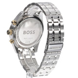 Hugo Boss Skytraveller Chronograph Green Dial Silver Steel Strap Watch for Men - 1514195