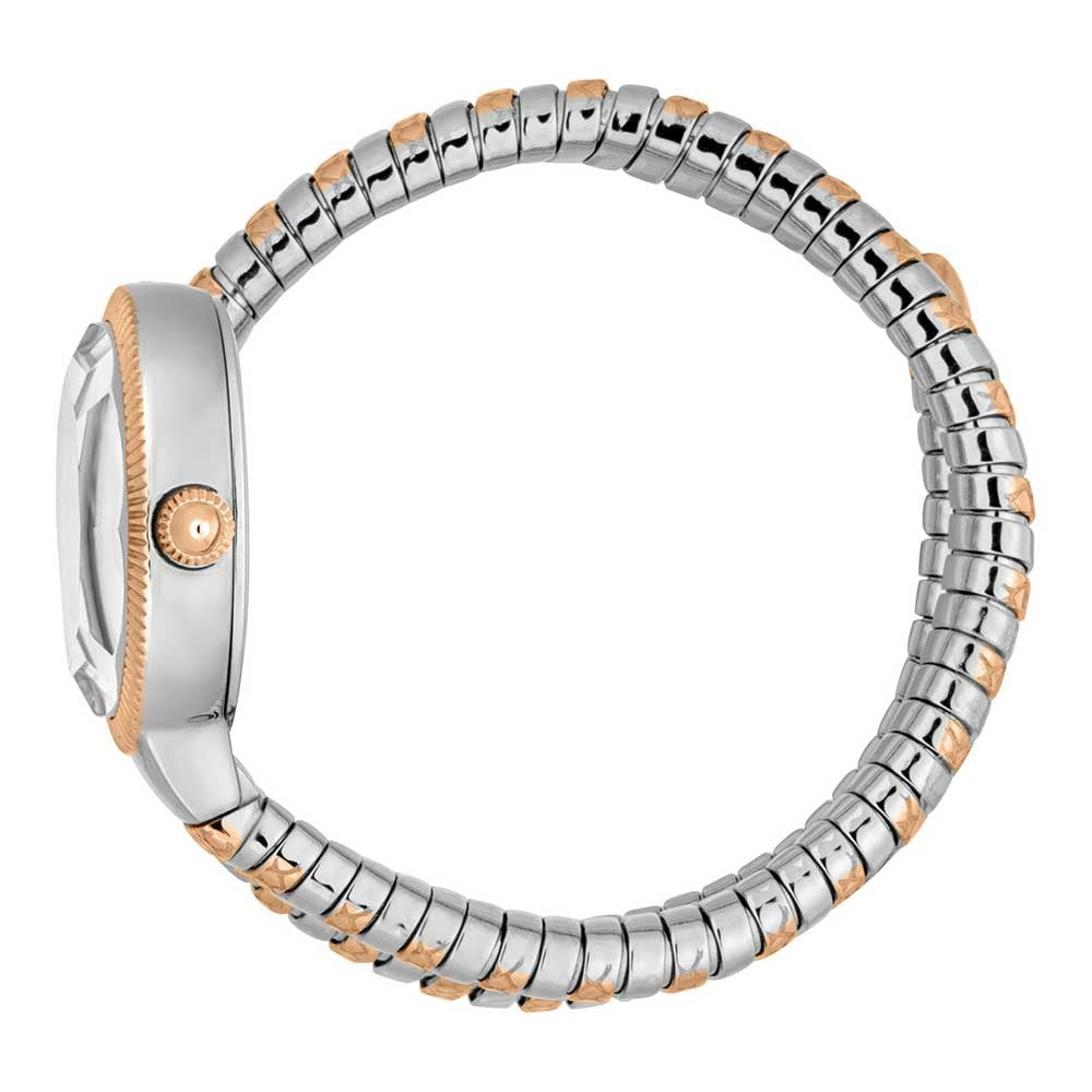 Just Cavalli Cosenza Red Dial Two Tone Steel Strap Watch for Women - JC1L232M0065