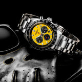  Shop Authentic Seiko Prospex Speedtimer Solar Chronograph Yellow Dial Silver Steel Strap Watch for Men - SSC929 - Luxxuri