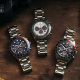  Shop Authentic Seiko Prospex Speedtimer Solar Chronograph Blue Dial Silver Steel Strap Watch for Men - SSC913 - Luxxuri