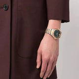  Shop Authentic Versace Hellenyium Quartz Green Dial Two Tone Steel Strap Watch for Women - VE2S00422 - Luxxuri