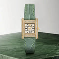  Shop Authentic Emporio Armani Classic White Dial Green Leather Strap Watch for Women - AR11661 - Luxxuri