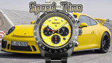  Shop Authentic Seiko Prospex Speedtimer Solar Chronograph Yellow Dial Silver Steel Strap Watch for Men - SSC929 - Luxxuri