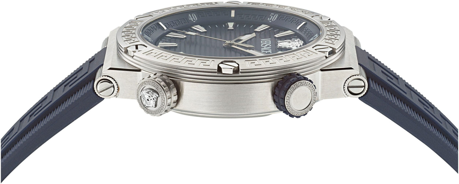  Shop Authentic Versace Greca Diver Quartz Blue Dial Blue Rubber Strap Watch for Men - VE8G00124 - Luxxuri