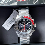  Shop Authentic Seiko Prospex Speedtimer Solar Chronograph Black Dial Silver Steel Strap Watch for Men - SSC915 - Luxxuri