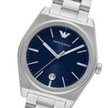  Shop Authentic Emporio Armani Frederico Analog Blue Dial Silver Steel Strap Watch for Men - AR11620 - Luxxuri
