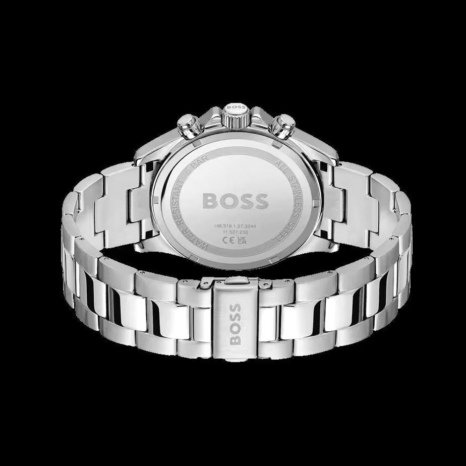  Shop Authentic Hugo Boss Hero Chronograph Green Dial Silver Steel Strap Watch for Men - 1514217 - Luxxuri