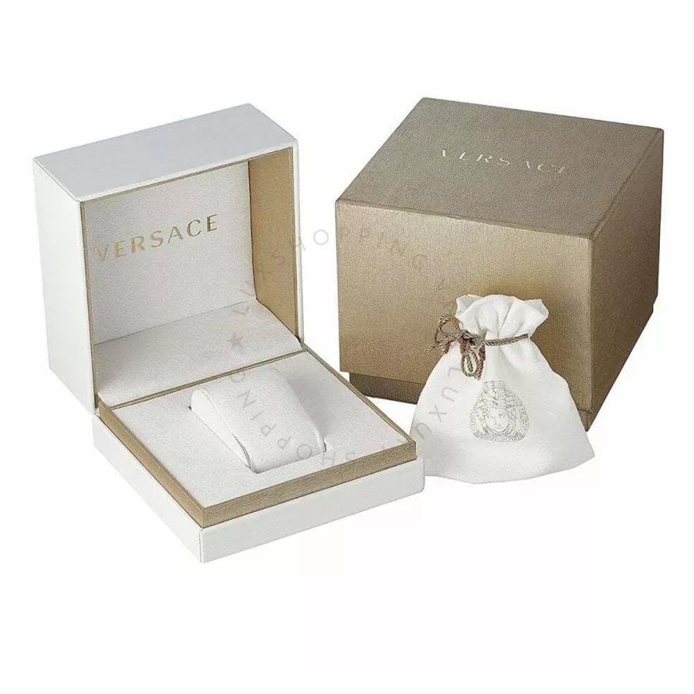  Shop Authentic Versace Hellenyium Quartz White Dial Silver Steel Strap Watch for Women - VEHU00320 - Luxxuri