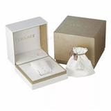  Shop Authentic Versace Hellenyium Quartz White Dial Silver Steel Strap Watch for Women - VEHU00320 - Luxxuri