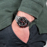  Shop Authentic Seiko Prospex Speedtimer Solar Chronograph Black Dial Silver Steel Strap Watch for Men - SSC915 - Luxxuri