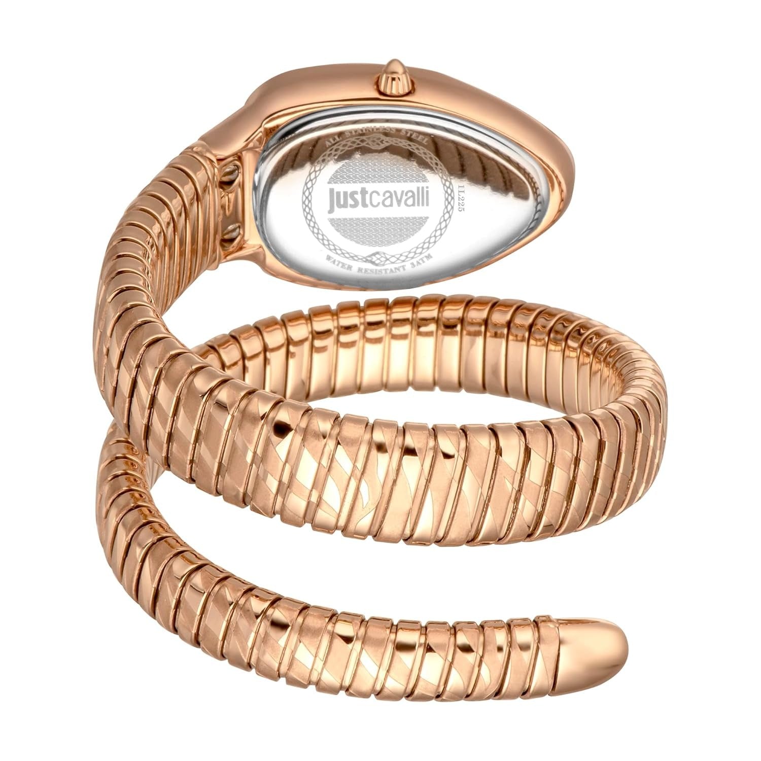 Just Cavalli Taglio White Dial Rose Gold Steel Strap Watch for Women - JC1L225M0055