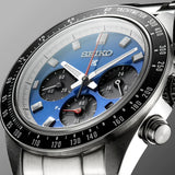  Shop Authentic Seiko Speedtimer Solar US Special Edition Blue Dial Silver Steel Strap Watch for Men - SSC931 - Luxxuri