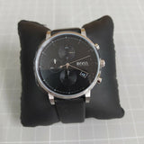  Shop Authentic Hugo Boss Integrity Chronograph Black Dial Black Leather Strap Watch for Men - 1513777 - Luxxuri