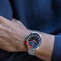 Seiko Prospex Speedtimer Solar Chronograph Blue Dial Silver Steel Strap Watch for Men - SSC913