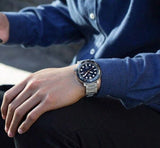  Shop Authentic Seiko 5 Sports Automatic Blue Dial Silver Steel Strap Watch for Men - SRPC63J1 - Luxxuri