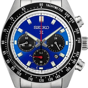  Shop Authentic Seiko Speedtimer Solar US Special Edition Blue Dial Silver Steel Strap Watch for Men - SSC931 - Luxxuri