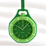 Swatch x AP Royal Pop Green Dial Green Leather Lanyard Watch for Men - Green Eight