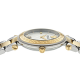  Shop Authentic Versace Reve Analog White Dial Two Tone Steel Strap Watch for Women - VE8B00724 - Luxxuri