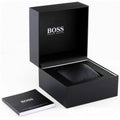  Shop Authentic Hugo Boss Aeroliner Chronograph Black Dial Black Leather Strap Watch for Men - 1512567 - Luxxuri