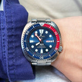  Shop Authentic Seiko Prospex PADI Special Edition Automatic Blue Dial Silver Steel Strap Watch for Men - SRPE99 - Luxxuri