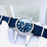 Seiko 5 Sports Automatic Blue Dial Blue Nylon Strap Watch for Men - SRPE63K1