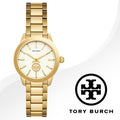 Tory Burch Collins White Dial Gold Steel Strap Watch for Women - TBW1300