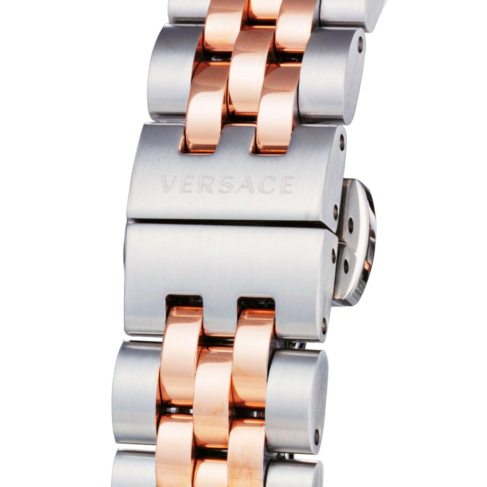  Shop Authentic Versace Hellenyium Quartz Green Dial Two Tone Steel Strap Watch for Women - VE2S00422 - Luxxuri