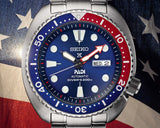  Shop Authentic Seiko Prospex PADI Special Edition Automatic Blue Dial Silver Steel Strap Watch for Men - SRPE99 - Luxxuri
