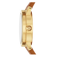 Tory Burch Collins Quartz White Dial Brown Leather Strap Watch for Women - TBW1304