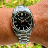  Shop Authentic Seiko 5 Sports SNXS Series Automatic Black Dial Silver Steel Strap Watch for Men - SRPK89K1 - Luxxuri