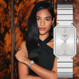 Tissot SRV Silver Dial Silver Steel Strap Watch for Women - T160.110.11.033.00