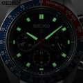 Seiko Prospex Speedtimer Solar Chronograph Blue Dial Silver Steel Strap Watch for Men - SSC913