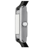  Shop Authentic Emporio Armani Classic Crystals Silver Dial Black Leather Strap Watch for Women - AR11660 - Luxxuri