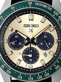  Shop Authentic Seiko Prospex Speedtimer Solar Chronograph Ivory Dial Black Leather Strap Watch for Men - SSC943 - Luxxuri